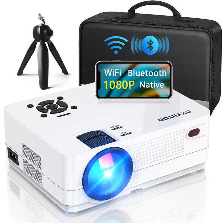 Dxyiitoo Home Theater 8500 Lumens Portable Projector with Remote Included